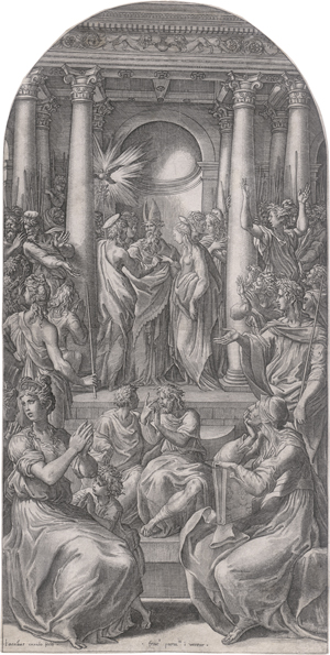 Lot 5518, Auction  126, Caraglio, Jacopo, Die Hochzeit der Jungfrau