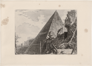 Lot 5654, Auction  126, Piranesi, Giovanni Battista, Veduta del Sepolcro di Cajo Cestio