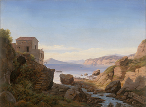 Lot 6091, Auction  126, Deutsch oder Dänisch, 1861. Blick von Capri auf den Golf von Neapel und die sorrentinische Halbinsel