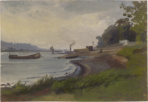 Lot 6102, Auction  126, Gille, Christian Friedrich, Partie an der Elbe