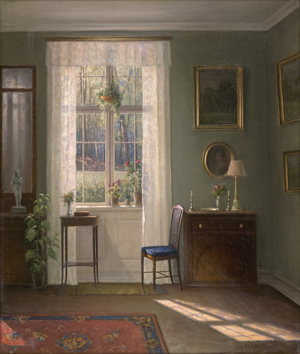 Lot 6162, Auction  126, Hilsøe, Hans, Interieur mit Sonnenstrahlen
