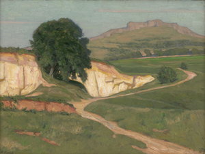 Lot 6191, Auction  126, Kampf, Arthur von, Landschaft mit Sandsteinfelsen