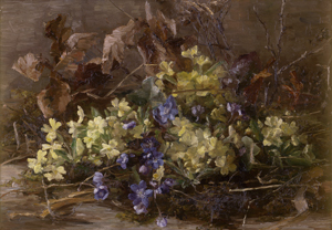 Lot 6213, Auction  126, Egner, Marie, Frühlingsblumen und Herbstlaub