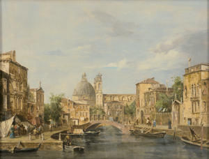 Lot 6229, Auction  126, Pallmann, Peter Götz, Seitenkanal in Venedig mit Blick auf die Kuppel von Santa Maria della Salute