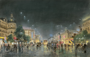 Lot 6231, Auction  126, Pallmann, Peter Götz, Nächtliches Treiben am Berliner Kurfürstendamm