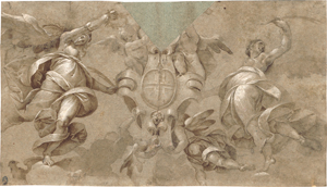 Lot 6521, Auction  126, Mazzucchelli, Pier Francesco, Das Wappen des Hauses Savoyen von Engeln getragen