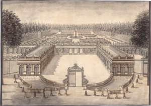 Lot 6547, Auction  126, Diesel, Matthias, Grand Trianon in Versailles: Prospect des königl. Lust und Gartengebäu Trianon nechst Versailles