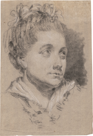 Los 6594 - Schenau, Johann Eleazar - Mädchenkopf mit Bändern im Haar - 0 - thumb