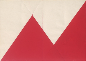 Lot 7199, Auction  126, Glöckner, Hermann, Rote Aufgipfelung vor weißem Grund