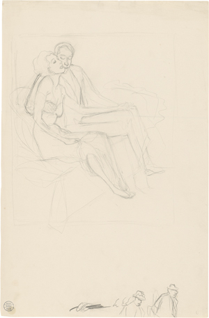 Lot 8027, Auction  126, Bauer, Rudolf, Liebespaar