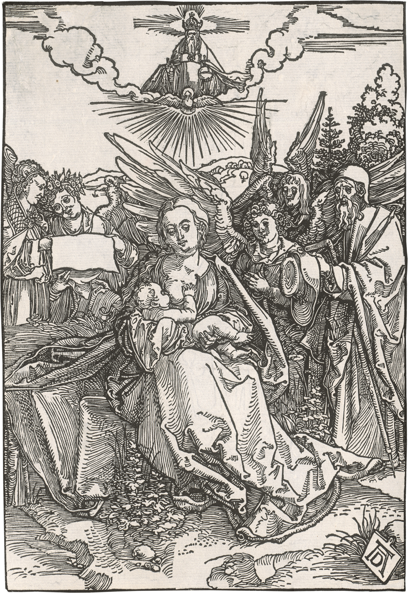 Lot 5103, Auction 126, Dürer, Albrecht, Die Heilige Familie mit fünf Engeln