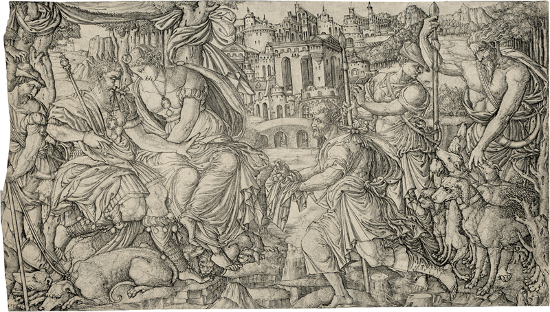 Lot 5115, Auction  126, Duvet, Jean, Ein König und Diana empfangen Jäger