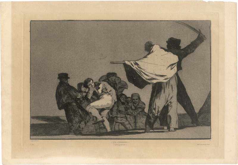 Lot 5295, Auction 126, Goya, Francisco de, Disparate Conocido (Que Guerrero!)