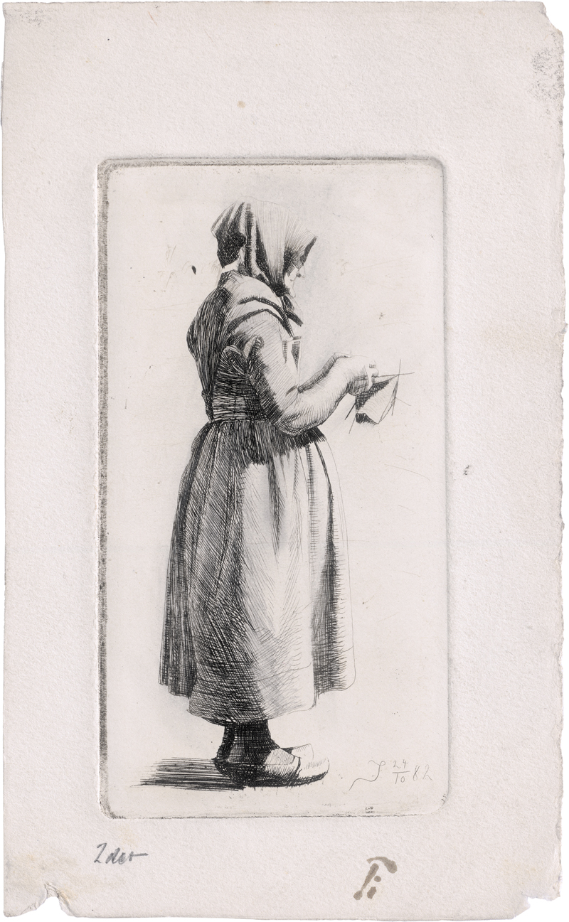 Lot 5369, Auction  126, Ilsted, Peter, Alte Frau, strickend