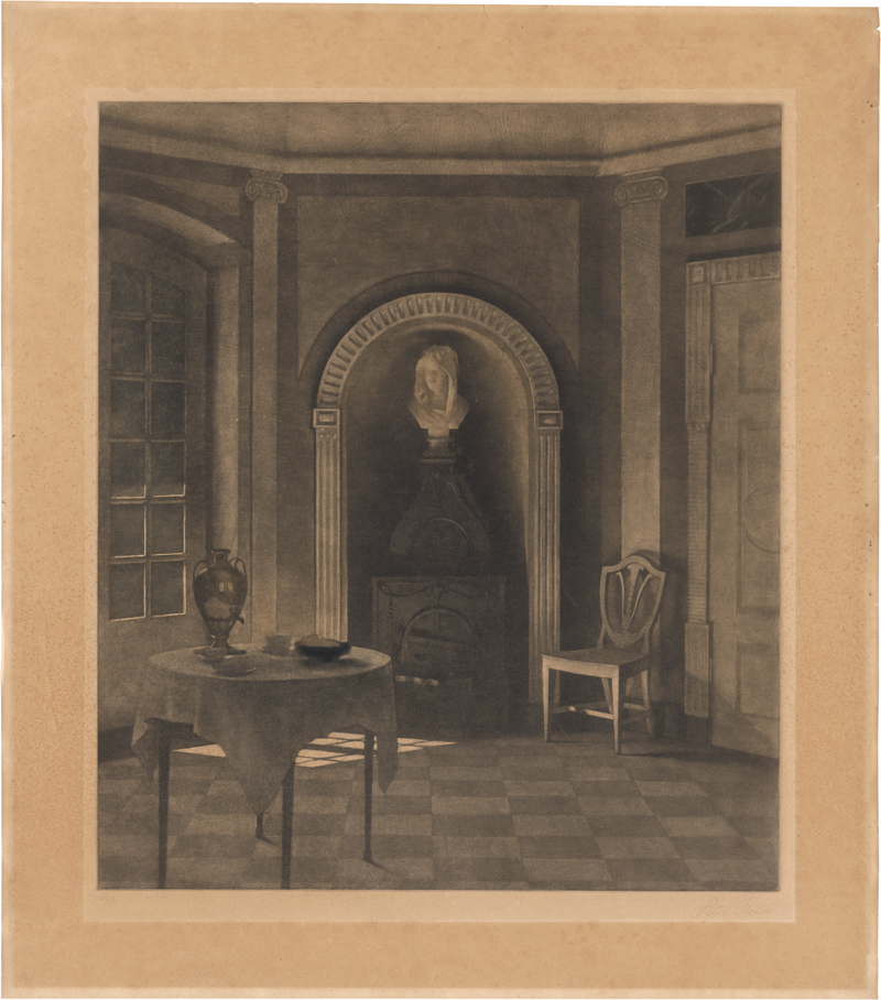 Lot 5379, Auction 126, Ilsted, Peter, Speisezimmer in Schloss Liselund