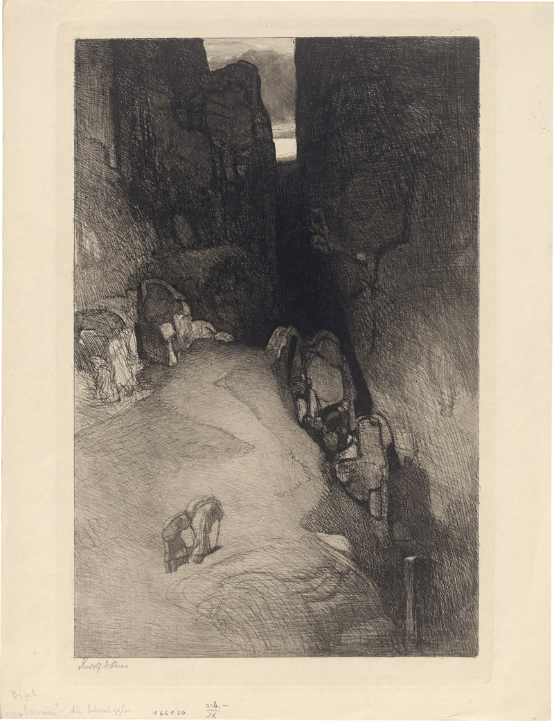 Lot 5441, Auction  126, Jettmar, Rudolf, Felsschlucht