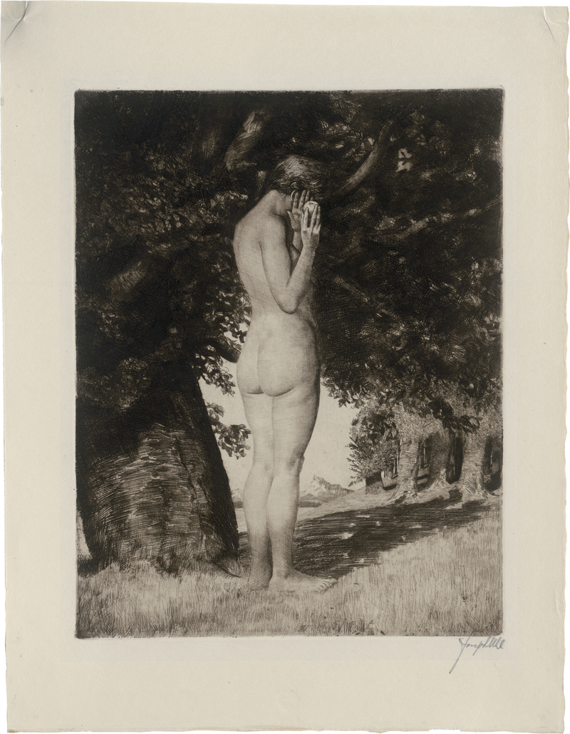 Lot 5468, Auction  126, Uhl, Joseph, Eva am Baum der Erkenntnis