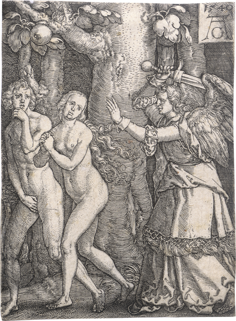 Lot 5478, Auction  126, Aldegrever, Heinrich, Die Vertreibung aus dem Paradies