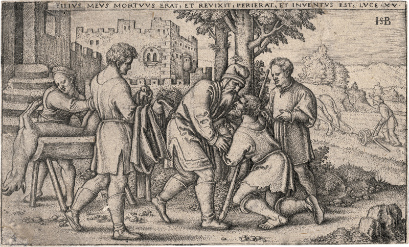 Lot 5494, Auction  126, Beham, Sebald, Die Geschichte des verlorenen Sohnes