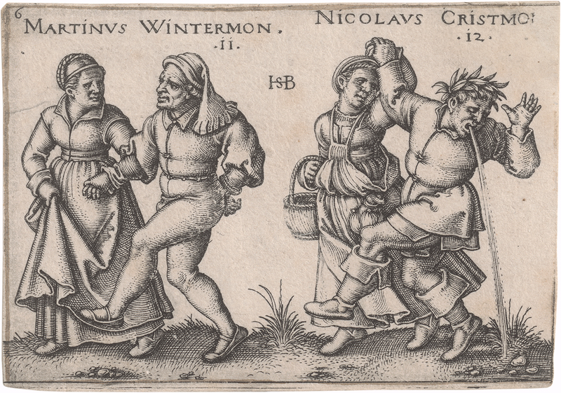 Lot 5496, Auction  126, Beham, Sebald, Sechs Monatsdarstellungen