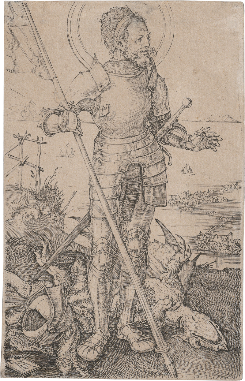 Lot 5536, Auction  126, Dürer, Albrecht, St. Georg zu Fuß