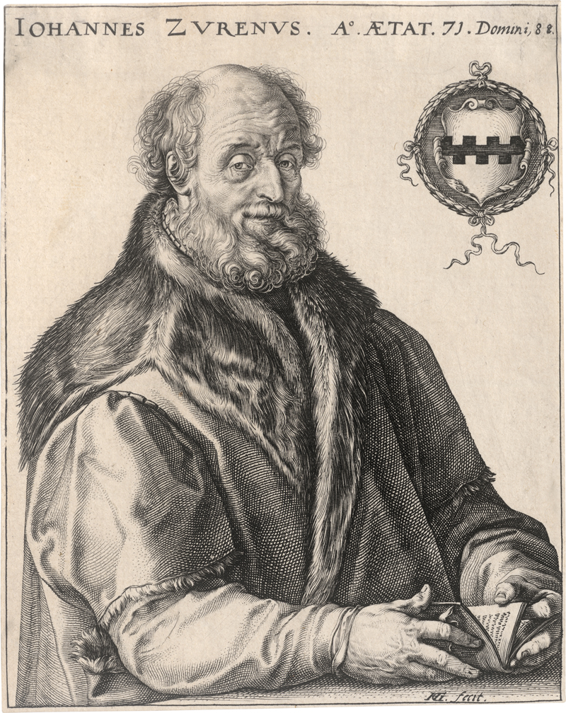 Lot 5557, Auction  126, Goltzius, Hendrick, Bildnis des Graphikers und Verlegers Jan van Zuren