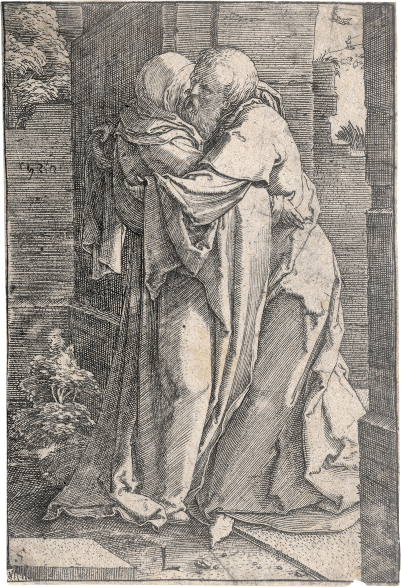 Lot 5608, Auction  126, Leyden, Lucas van, Joachim und Anna unter der Goldenen Pforte