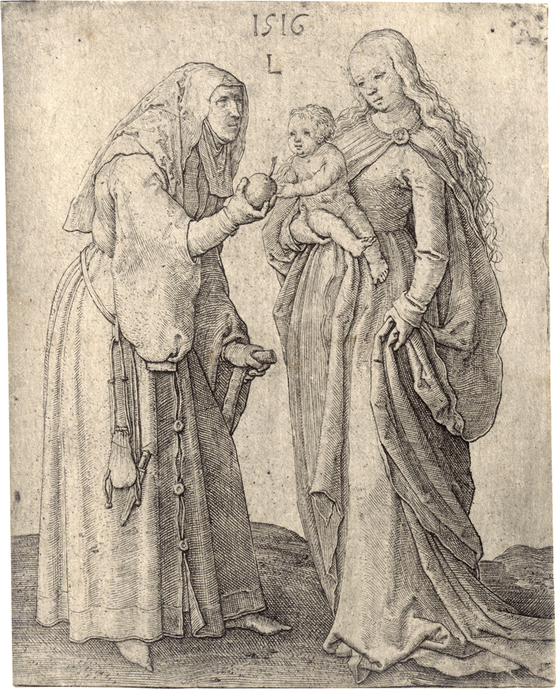 Lot 5609, Auction  126, Leyden, Lucas van, Die Jungfrau und die hl. Anna