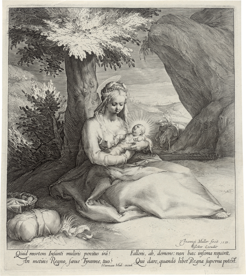 Lot 5630, Auction  126, Muller, Jan Harmensz., Die Ruhe auf der Flucht nach Ägypten