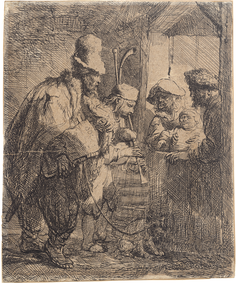 Lot 5673, Auction 126, Rembrandt Harmensz. van Rijn, Die wandernden Musikanten