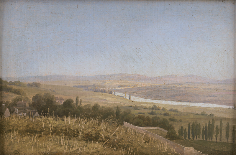 Lot 6095, Auction 126, Dänisch, um 1850. Blick auf das Tal der Rhône gegen Avignon
