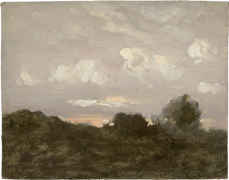 Lot 6100, Auction 126, Gille, Christian Friedrich, Wolken bei untergehender Sonne