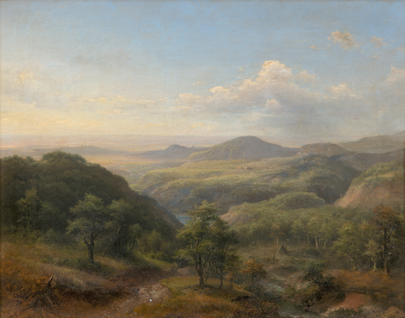 Lot 6104, Auction 126, Crola, Georg Heinrich, Harzlandschaft im Morgenlicht