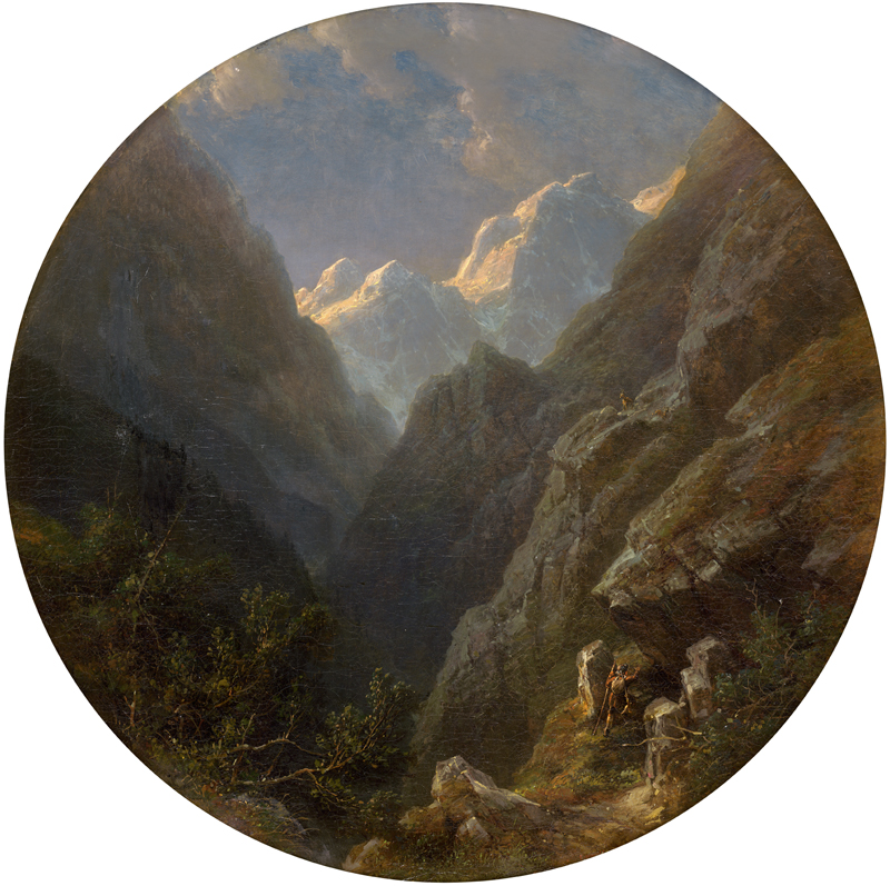 Lot 6118, Auction 126, Kummer, Robert, Alpenlandschaft mit Hochgebirgsjäger