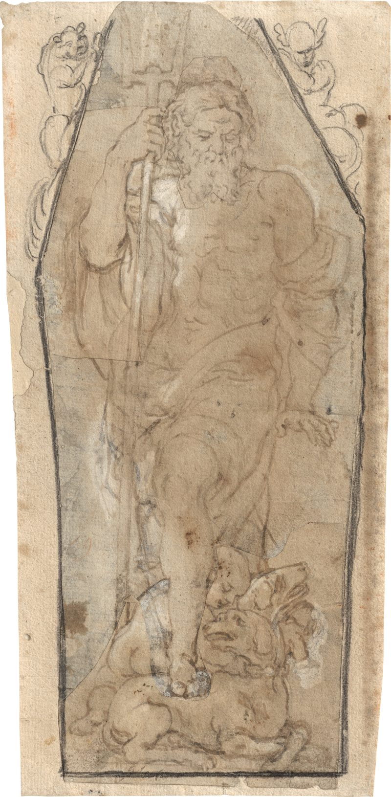 Lot 6517, Auction  126, Italienisch, 16. Jh. Pluto, zu seinen Füßen Cerberus und Amor