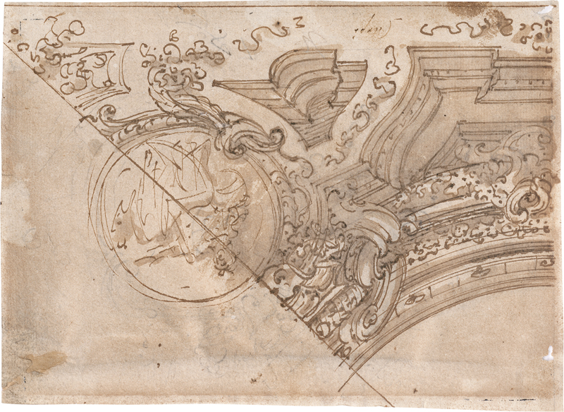 Lot 6519, Auction 126, Carpi, Carlo Giuseppe, Entwürfe für Quadraturmalerei