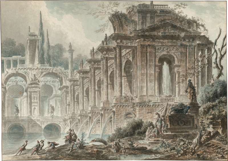 Lot 6579, Auction 126, Pernet, Jacques-Henry-Alexandre, Zwei Ruinencappriccios