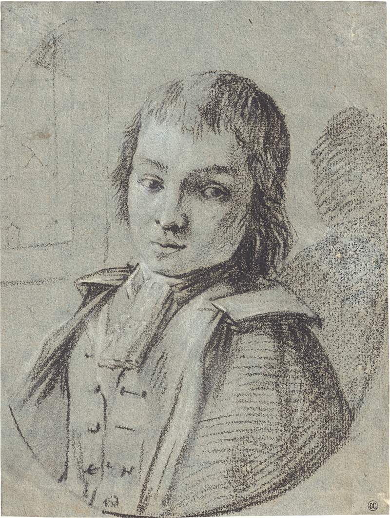 Lot 6591, Auction 126, Französisch, 18. Jh. Bildnis eines jungen Edelmanns mit Cape und Halsschal