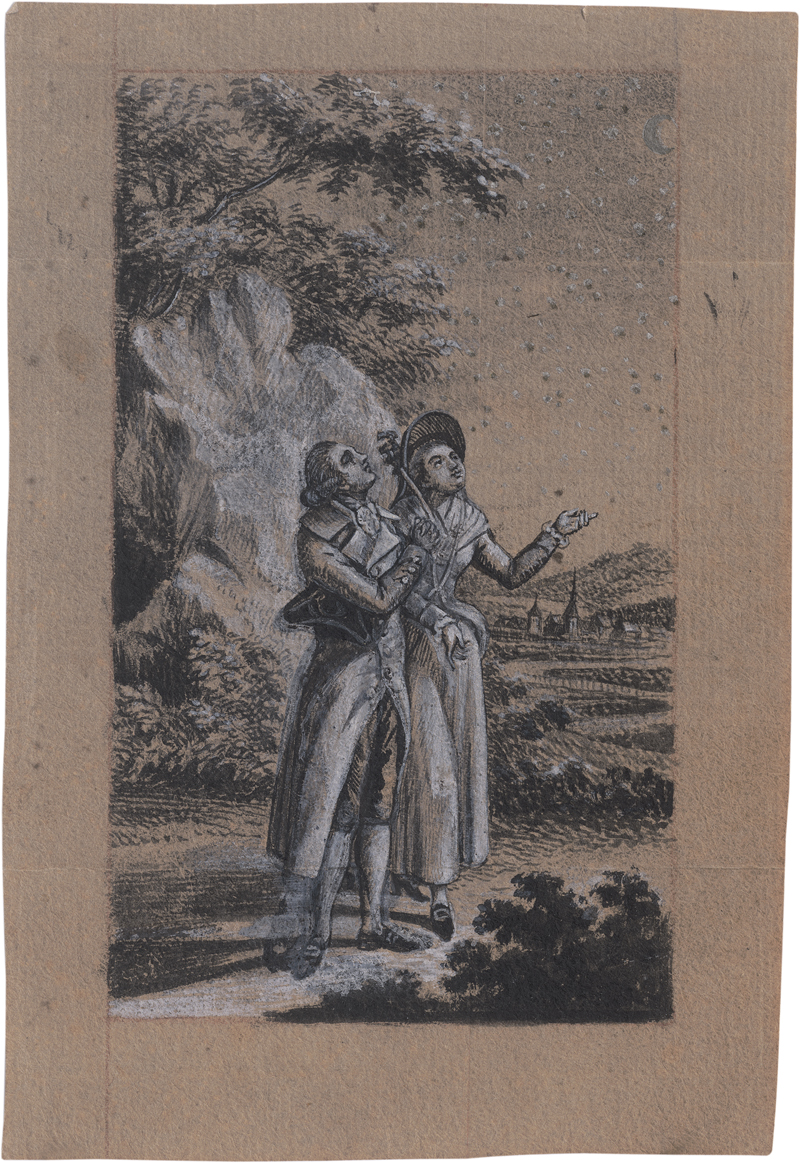 Lot 6600, Auction 126, Chodowiecki, Daniel Nikolaus, Paar unterm Sternenhimmel