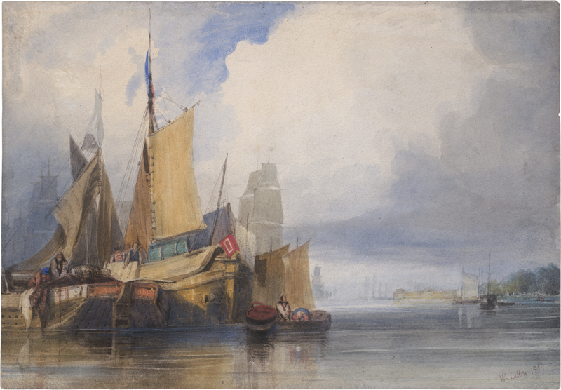 Lot 6709, Auction  126, Callow, William, Ankernde Handelsschiffe