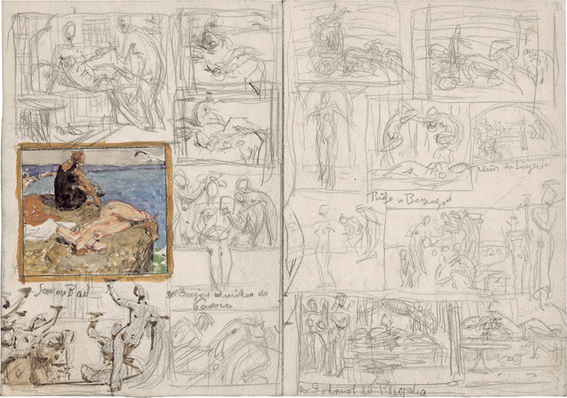 Lot 6739, Auction 126, Rothaug, Alexander, Skizzen und Kompositionsentwürfe