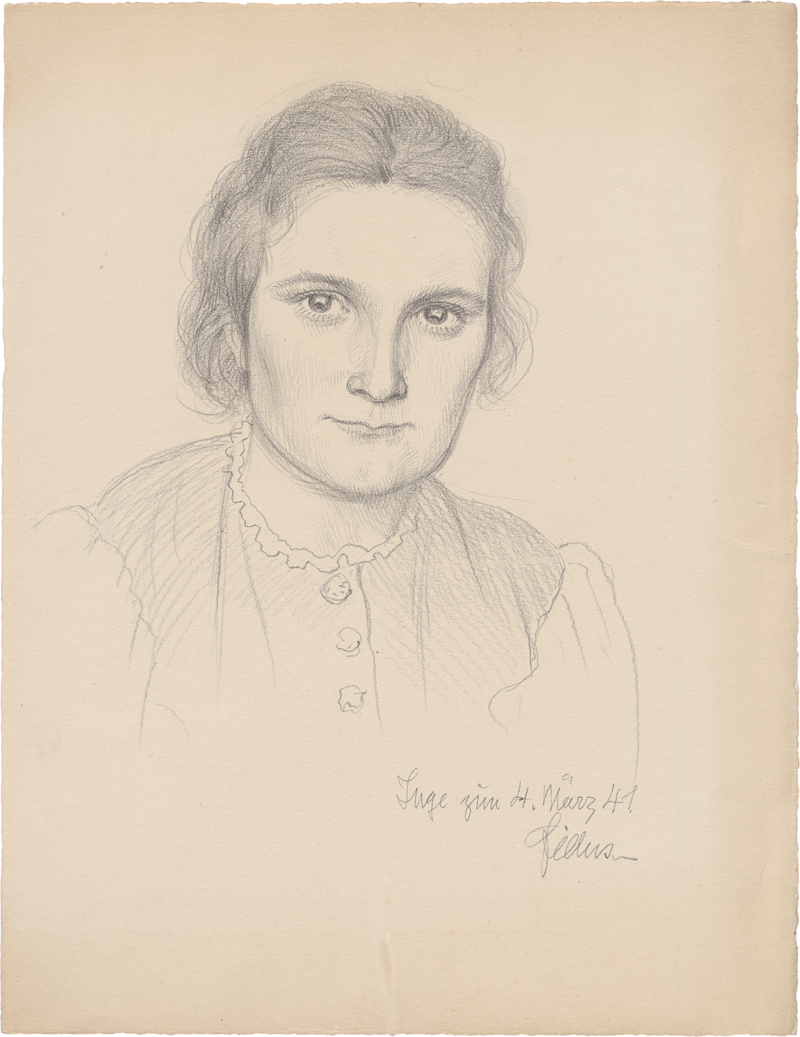 Lot 6754, Auction 126, Fidus, Bildnis Ingeborg Nebel