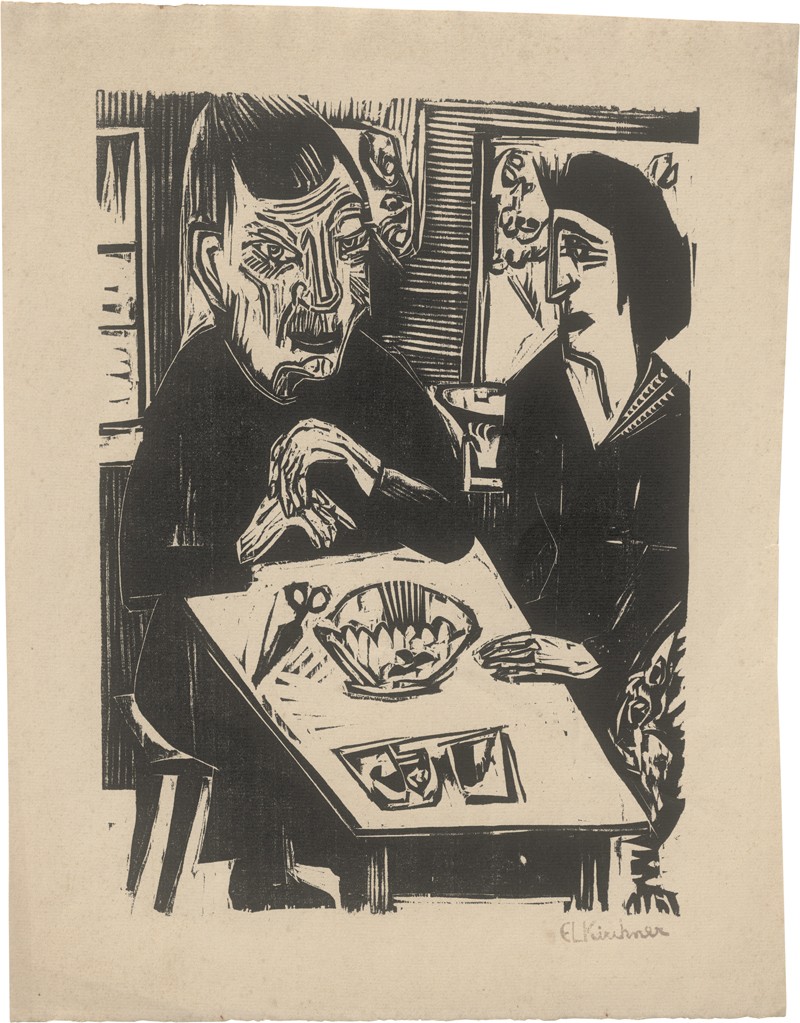 Lot 7055, Auction 126, Kirchner, Ernst Ludwig, Alte und junge Frau