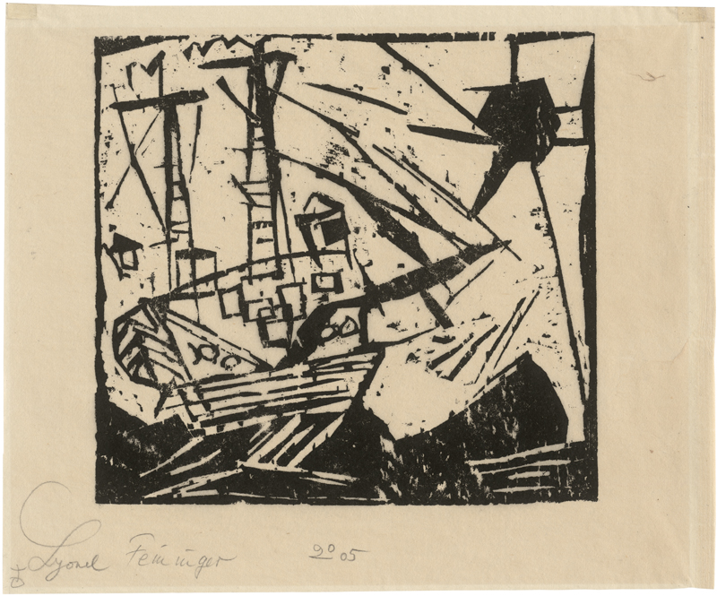 Lot 7059, Auction 126, Feininger, Lyonel, Das Schiff (mit Sonne)