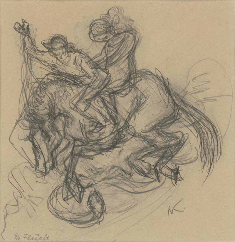 Lot 7098, Auction 126, Kubin, Alfred, Die Flucht; Ohne Titel