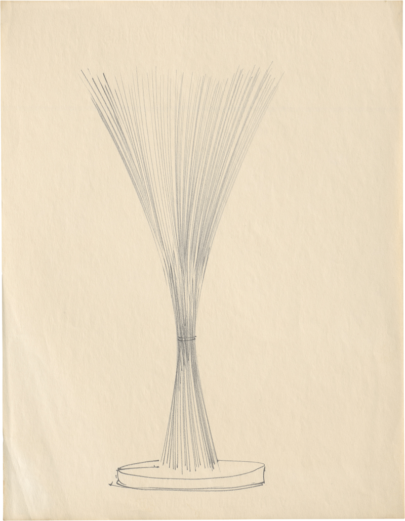 Lot 8040, Auction  126, Bertoia, Harry, Untitled (bundled wire form drawing)