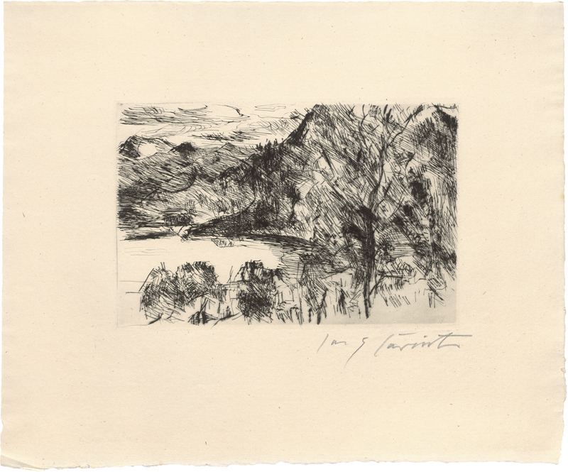 Lot 8083, Auction 126, Corinth, Lovis, Walchensee mit Jochberg; Winter am Walchensee