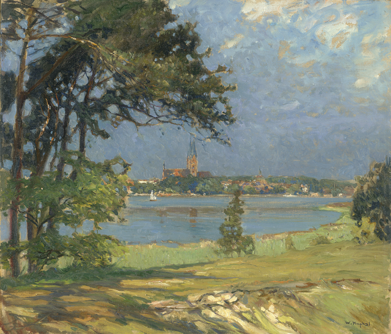 Lot 8156, Auction 126, Kuphal, Walter, Blick über den Ruppiner See auf Neuruppin