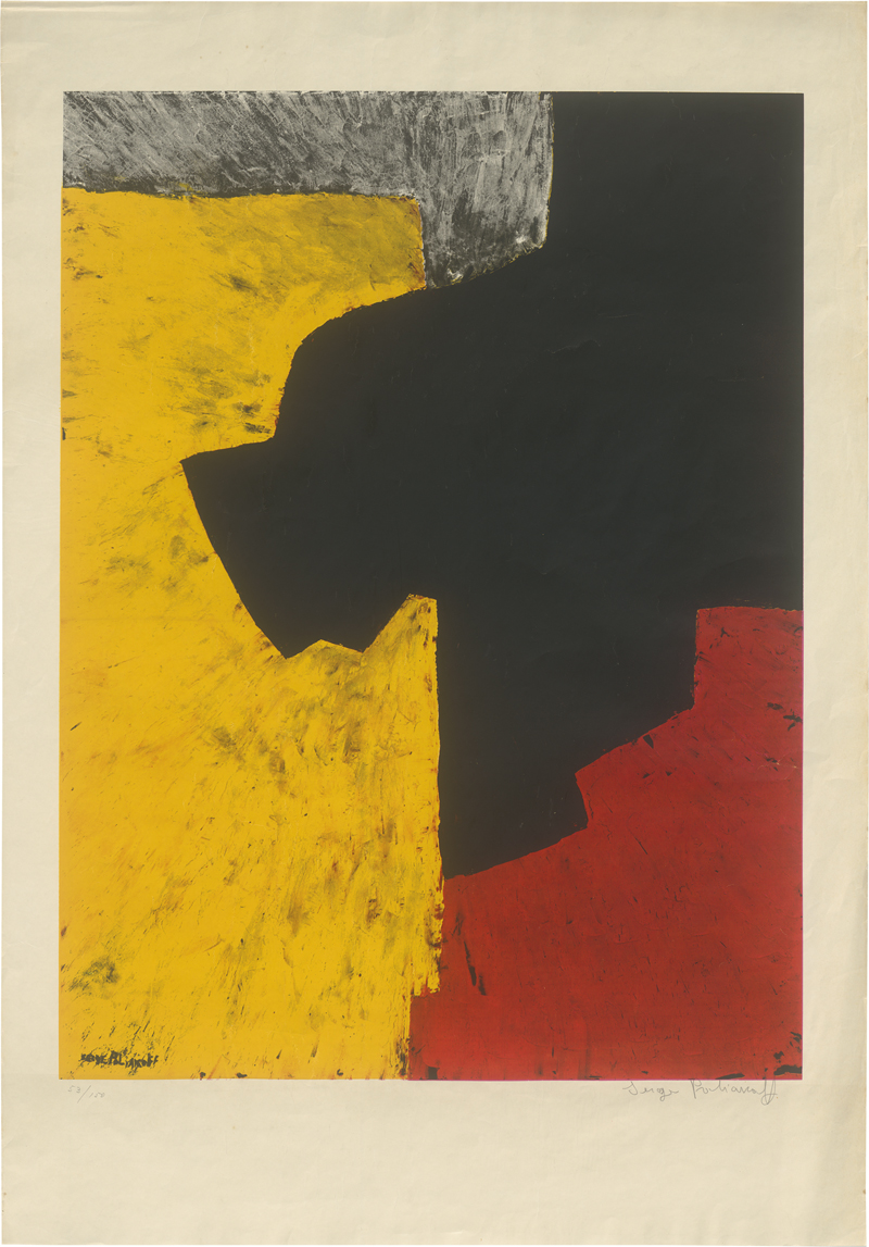 Lot 8237, Auction 126, Poliakoff, Serge, Composition noire, rouge et jaune