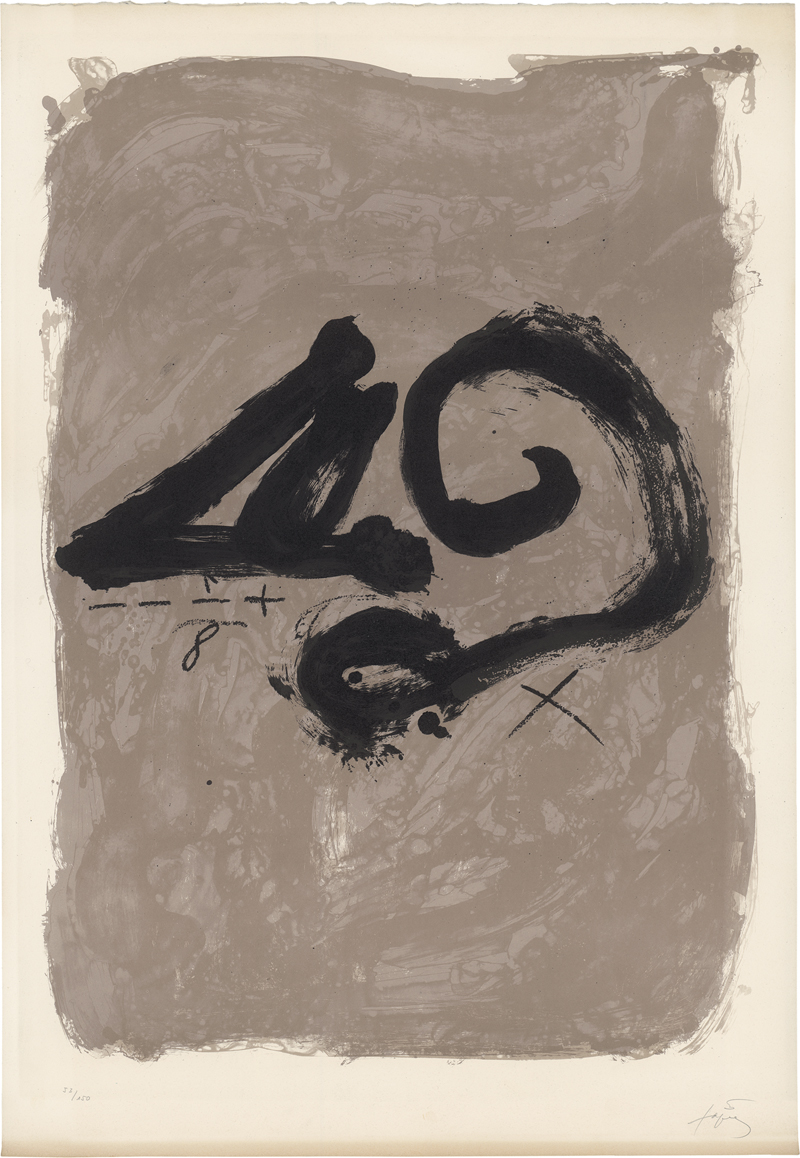 Lot 8271, Auction  126, Tàpies, Antoni, Exposition Antoni Tàpies. Bilder und Objekte 1948-1978